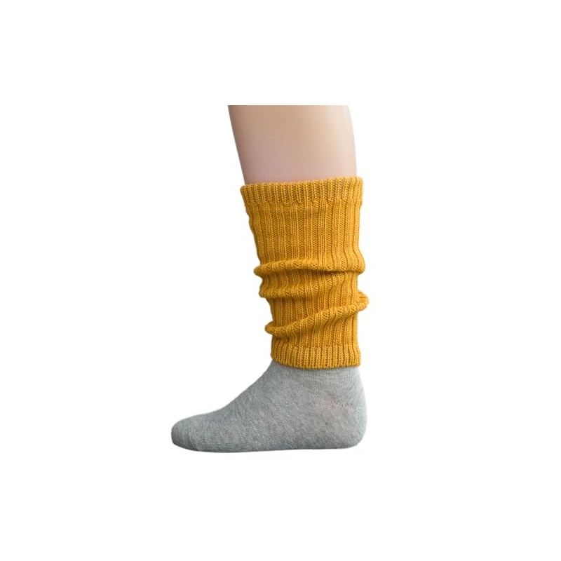 Grödo, Merino Rib Children's Leg Warmers, golden yellow