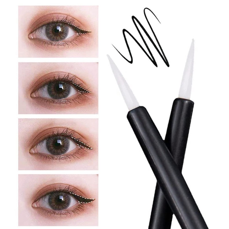 Set of 50 Disposable Eyeliner Brushes, Eyeliner Makeup Brushes, Eyelashes