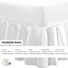 DTEX HOMES Luxury Polycotton Extra Deep Frilled Valance Fitted Sheets,