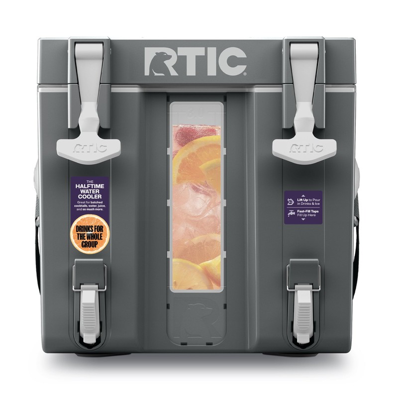 RTIC Halftime Water Cooler Portable Carrier Container, Drink Beverage Dispenser,