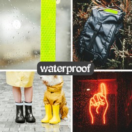 3 Rolls Reflective Tape Outdoor Waterproof, Reflective Warning Tape, Trailer Reflectors, Safety Reflective Strips, Nighttime Reflective Stickers, for Car Bike Baby Stroller Helmet, 1 Inch x 30 Ft