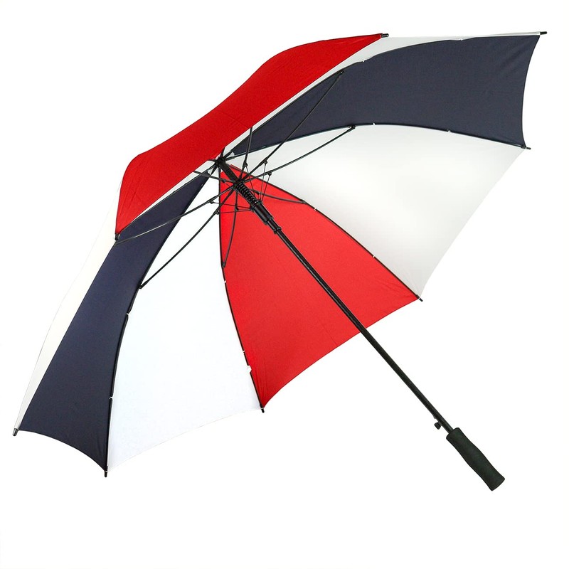 JP Lann 62" Single Canopy Golf Umbrellas (Red, White &