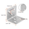 64 PCS Sliver Corner Brace, Stainless Steel 38MM X 30MM
