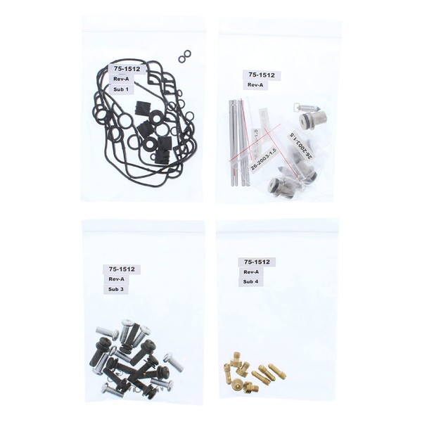All Balls Racing 26-1708 Carburetor Rebuild Kit Compatible with/Replacement For