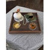 Gurfuy Extra Large Square Ottoman Table Tray 20" - Rustic