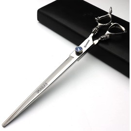 9 inch Shuanglong head design hair studio professional hair stylist cut hair high-end household haircut scissors Japan imported 440C high-grade steel scissors