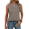 WIHOLL Womens Tops Trendy 2025 Summer Tanks Long Tunic Tops