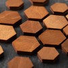 fridge magnet, office magnet, hexagon fridge magnet, natural eco-friendly wooden