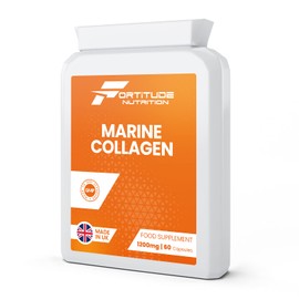 Marine Collagen Capsules | Hydrolyzed Marine Collagen with Vitamin C | High Strength Collagen Supplements For Women and Men 600mg 60 Capsules | for Joint Care and Skin Health