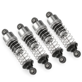 HAIBOXING RC Shocks for 1/16 Scale Car, 4PCS Aluminum Capped Oil Filled Shocks for HAIBOXING 16889(M16100A*2)