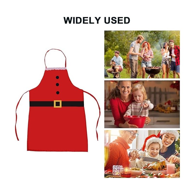Uten Christmas Apron, Cooking Apron, Waterproof, for Cooking, BBQ, Kitchen