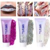PAQIMAN Rose Body Glitter,Sparkling Neon Outfit Party Holographic Sequins Paint