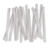 100pcs Plastic/Paper Coated White 4" X 1/4" Twist Ties -