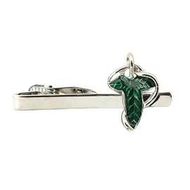 Classic Men Elven Leaf Tie Clip Metal Suit Accessory