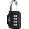 Diyife Padlock, Dial Type, 4 Digit Combination Lock, Anti-Theft, Numbered