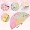 Boshiho Women's Fan & Fan Bag, Rayon Dance Fan, Beautiful,