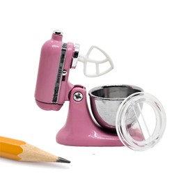 ChangThai Design Tiny 1¼" High Pink Bread Dough Mixer Kneader Machine Movable Figurine Steel and Resin Miniature Decoration Accessories Replica Decorative Collectible Figurines Home Décor Gifts