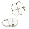 Cobby Bag Hook Bag Hanger Table Hook (Clover (White)