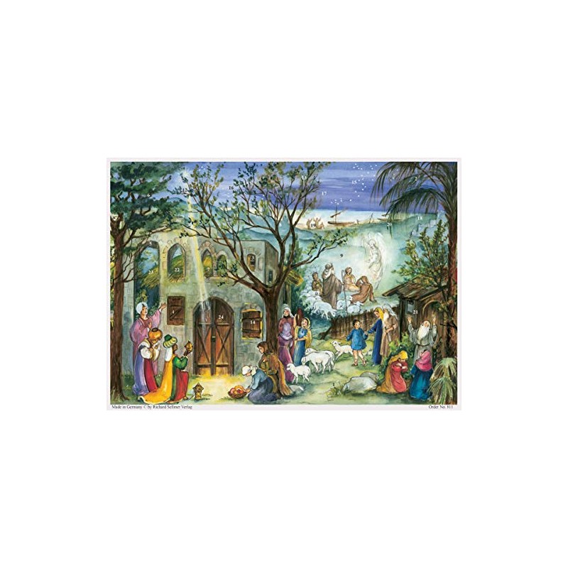 Richard Sellmer Verlag Bethlehem Nostalgic Paper Advent Calendar with Pictures