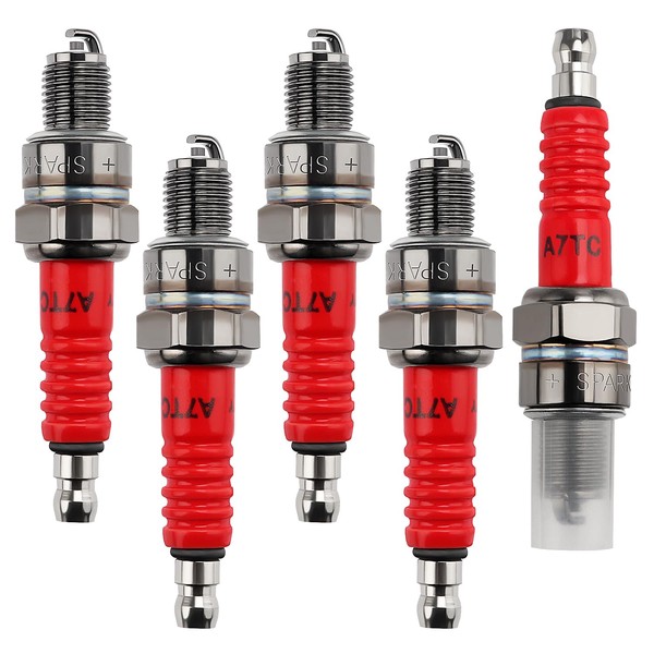 VooGenzek Pack of 5 A7TC Spark Plugs, Spark Plugs A7TC