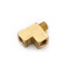 Anderson Metals 06127 Brass Pipe Fitting, Barstock Street Tee, 1/2"