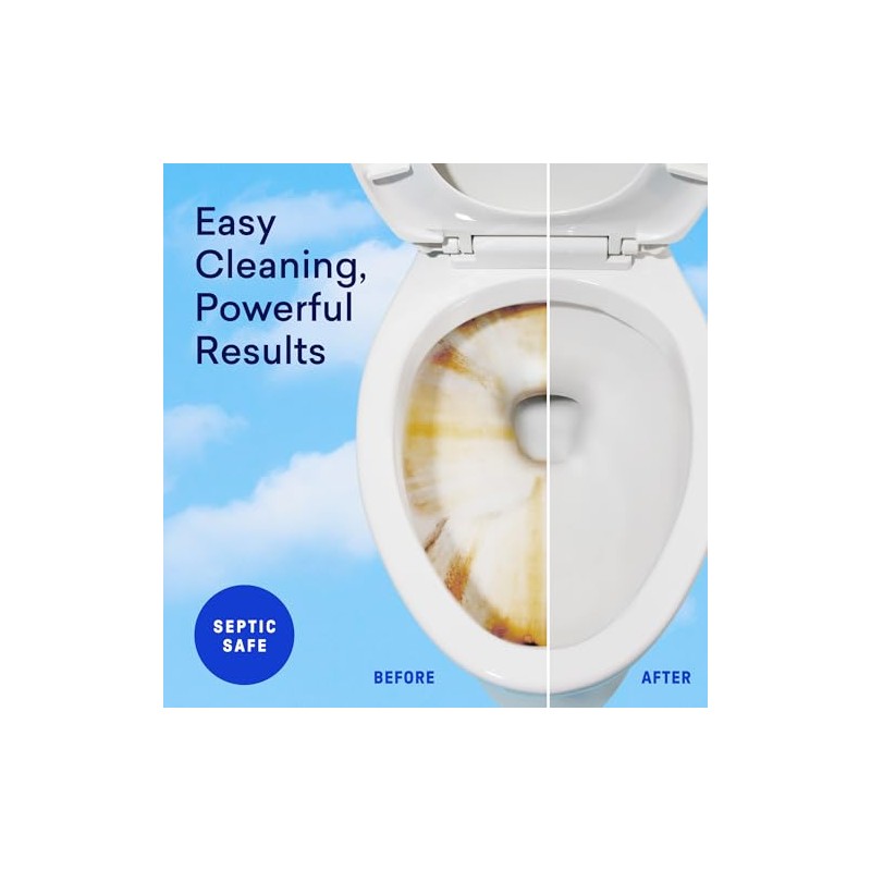 Eco-Friendly Toilet Bowl Cleaner Tablets - Lemon Cedar Scent