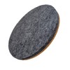 Mokoboho 4 Inch Round Felt and Cork Coasters (Dark Gray,