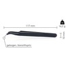 Scotle Tweezers ESD-15 Anti-Static Coated Standard 125 mm Curved Pencil