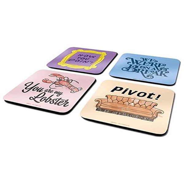 Friends Set of 4 Cork Coasters CSP0028