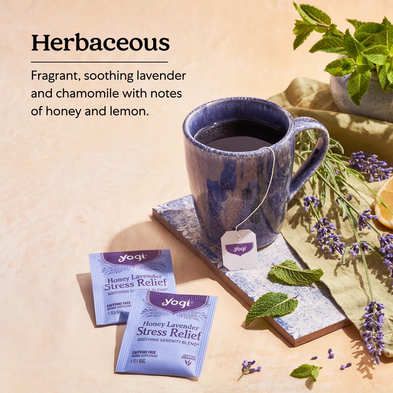 Yogi Tea Honey Lavender Stress Relief Tea - 16 Tea
