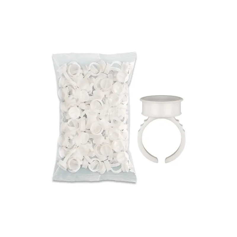500 Piezas De Anillo Para Pigmento De Pestañas,cejas.belleza