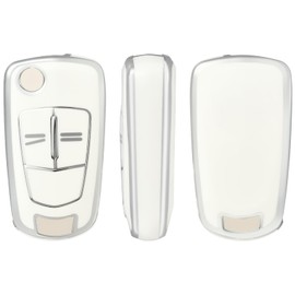 OFFCURVE Car Key Case Key Cover TPU Car Key Protective Cover 2 Buttons for Vauxhall Astra Zafira Adam Insignia Mokka Corsa Signum Tigra Meriva