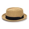 Classic Pork Pie Straw Sun Hat for Women and Men,