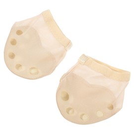Healvian Ballet Toe Protector Pads Five Hole Forefoot Cushion for Dance Practice Size S Comfortable Foot Care Supplies for Ballet and Belly Dance