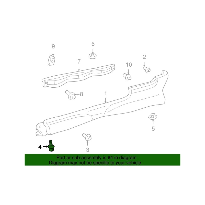 Toyota GENUINE OEM TOYOTA 2007-2010 FJ CRUISER INNER FRONT FLOOR