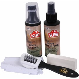 Kiwi Desert Boot Care Kit Complete Cleaning Stain Remover Leather Suede Boots