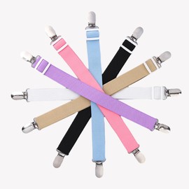 Bed Sheet Clips, 12Pcs Adjustable Bed Sheet Straps Clips Fasteners Suspenders, Elastic Sheet Straps Grippers Fasteners,Fitted Sheet Clips Elastic Mattress Sheet Fasteners Holder for Wrinkle-Free Bed