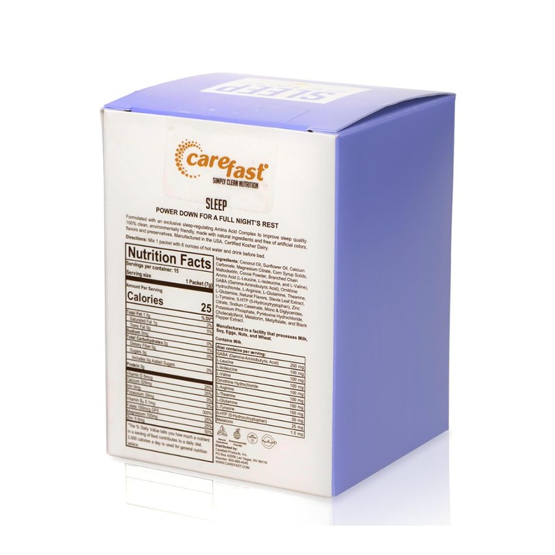 CAREFAST Sleep - Hot Chocolate Drink Mix - Natural Sleep