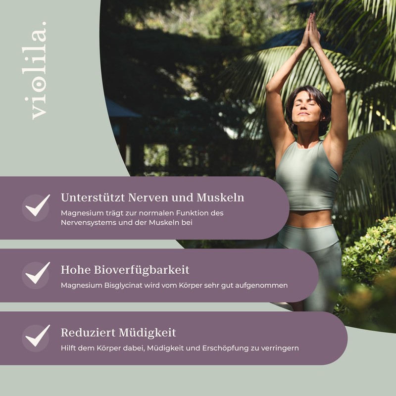 violila. Magnesium Bisglycinate Capsules | 300 mg Magnesium per Daily