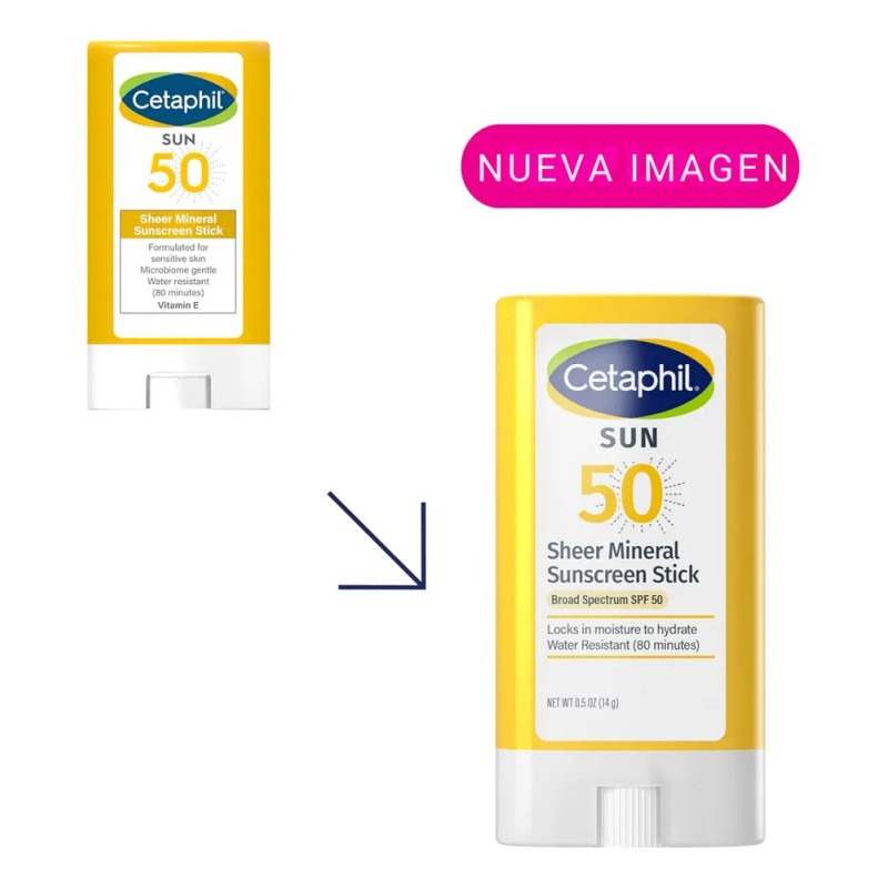 Cetaphil Bloqueador Protector Solar Mineral Facial en Stick SPF 50