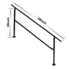 Outdoor Steel Hand Stair Railing Fit for1-5 Steps Transitional Handrails