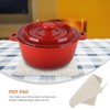 Zerodeko 1pc Woven Cotton Mat Pot Holder Cushion Coaster Insulation