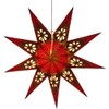 Guru-Shop Baldur Foldable Luminous Paper Star, Advent, Christmas Star, 60