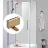 Heavy Duty Shower Glass Door Hinge,Solid One-Piece Precision Cast with