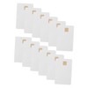 KONTONTY 12 Pack White PVC Blank Ic Cards High Capacity