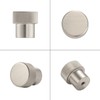 KOOFIZO 20-Pack Knurled Cabinet Knob - Black Pull Handle (28mm