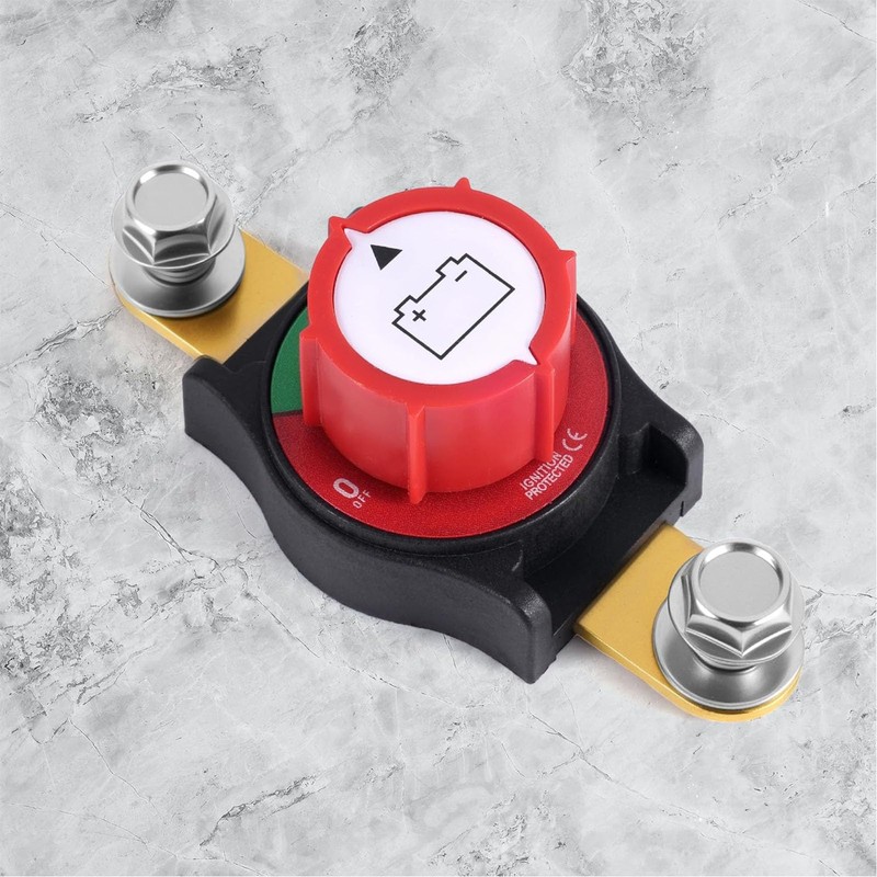 Side Post Battery Disconnect Switch, 12-48V Car Battery Kill Switch,