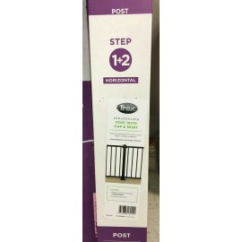 Trex BKAL252537RCAP Signature 2-1/2" x 2-1/2" x 3-1/4' Charcoal Black Deck Post