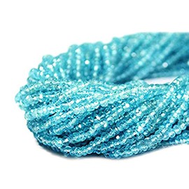 1 Strand Blue Topaz Rondelle Micro Faceted 3-4mm 13" Length AAAmazing quality 100 Percent Natural (RLBT-70002)