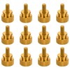 sourcing map 12pcs M4x8mm Knurled Thumb Screw Computer Case Threaded